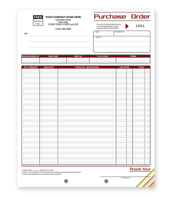 Purchase Order, Professional