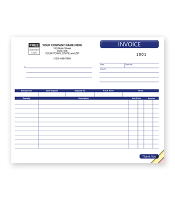 General Shipping Invoice, Compact