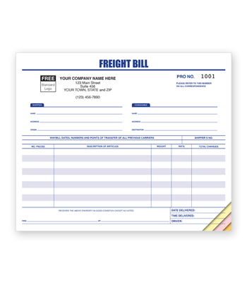 Freight Bill, Professional