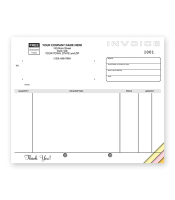 Unlined Compact Invoice, Classic