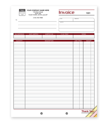 Professional Shipping Invoice